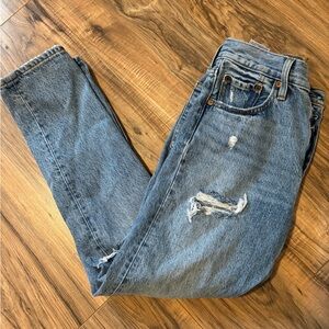 Levi’s 501 distressed jeans